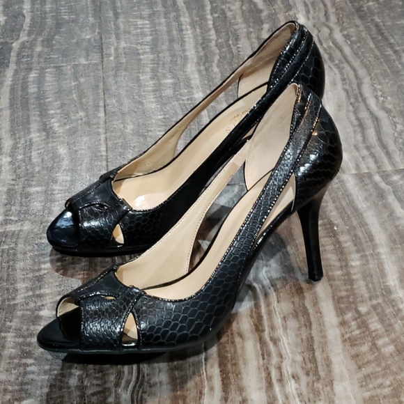 Talbots Shoes - Talbots black peep toe heels